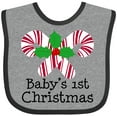 thumbnail image 3 of Inktastic Baby's 1st Christmas Candy Canes Boys or Girls Baby Bib, 3 of 4