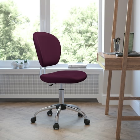 UPC: 0847254017817 | Flash Furniture Mid-Back Burgundy Mesh Padded Swivel Task Office Chair with Chrome Base