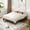 Walnut, variant on Huisuilinss Wood Platform Bed,Minimalist Wood Bed Frame,No Headboard Needed Bed Frame,Low Profile Bed With Wood Grain,Noise-Free,Easy Assembly,No Box Spring Needed