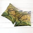thumbnail image 6 of Ambesonne Tree Throw Pillow Cover 2 Pack, Large Maple with River, 18", Green Yellow, 6 of 7