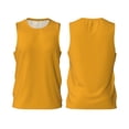 thumbnail image 2 of Gaeub Goldenrod Men's Mesh Basketball Jersey, Quick-Drying Sleeveless Top S-4XL, Loose Muscle Tank Top -Large, 2 of 9