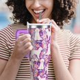 thumbnail image 6 of Goldendoodle Gifts for Women Dog Lovers 40 oz Floral Golden Doodle Tumblers with Handle and Straw, Stainless Steel Vacuum Insulated Travel Coffee Mug Cup Water Bottle, 6 of 6