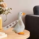 thumbnail image 3 of Figura decorativa de pato, adorno de animal para estantería, dormitorio, mesa Ser rico, 3 of 6
