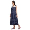 thumbnail image 4 of Moomaya Chemise de Nuit d'Allaitement à Col Rond Imprimé pour Femmes en Coton, 4 of 5