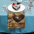 thumbnail image 4 of WERPE Turkeys Birds Field Cloth Napkins Polyester Gift Thanksgiving Reusable Machine Washable Fabric for Events 4 PCS, 4 of 7