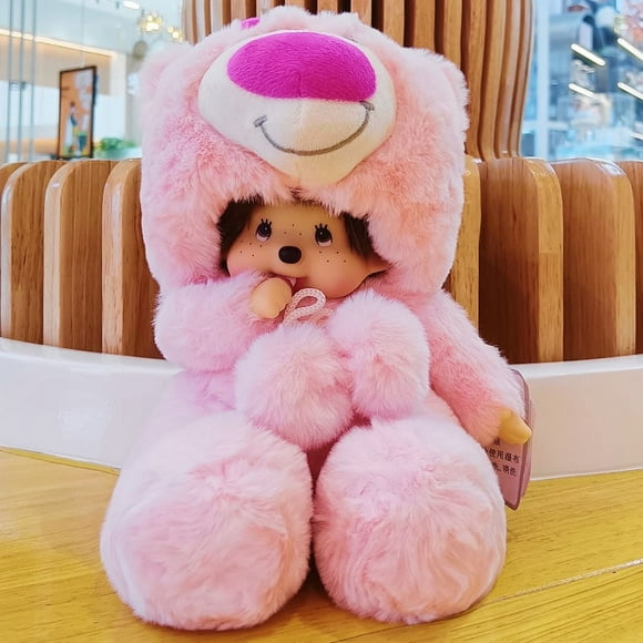 Plush Toy New Monchhichi 20cm AnimalTransformation Stitch DollWinnie The Pooh Lingna BellChildren'S Cute Plush Toy Gift