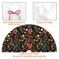 thumbnail image 4 of Pofeuu Autumn Floral Print Christmas Tree Skirt, Merry Christmas Skirt Xmas Tree Ornaments for Xmas Holiday Party Decorations-48", 4 of 7