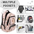 thumbnail image 7 of Pzuqiu Pink Hedgehog Strawberry Backpack for Girls 17 Inch Soft Padded Shoulder Straps Breathable Lightweight School Bag with Multi Pockets for Teens Primary Middle School, 7 of 7