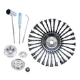 thumbnail image 2 of Almencla 10'' Derusting Weeding Wheel, Wire Wheel Brush Disc, trimmer Garden Power Tools, 7Pcs, 2 of 8