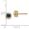 thumbnail image 3 of Primal Gold 14 Karat Yellow Gold Sapphire and Diamond Earrings, 3 of 5