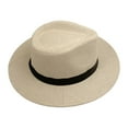 thumbnail image 2 of D-GROEE Straw Hats for Women Summer Beach Sun Hat Wide Brim Fedora Cap UPF50+, 2 of 8