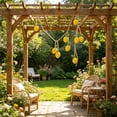 thumbnail image 5 of EGNMCR Home Decor, Room Decor Artificial Lemon Hanging Garland String With 9 Faux Lemons Rural Jute Rope Wall Decor For Kitchen Summer Farmstead Home Decoration Pl astic imitation lemon string, 5 of 5
