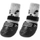 thumbnail image 2 of 4 protectores de patas, zapatos impermeables para perros, botas protectoras para perros, calcetines ajustables antideslizantes de algodón negro para perros pequeños y medianos (M, 2 of 5