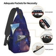thumbnail image 4 of ZICANCN Crossbody Sling Bag for Men Women - Galaxy Sky Casual Shoulder Backpacks for Travel Sport Climbing Runners Daypack, 4 of 9