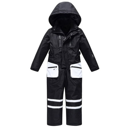 

NIJNFCLOTH Girls Romper New Suit for Boys and Girls Warm Breathable Jumpsuit Snow Suit for Boys and Girls Long Sleeve Romper (Size:5-6 Years)