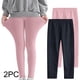 thumbnail image 1 of Odeerbi 3-12 Años Niñas 2 Pcs Leggings Mallas Elásticas Lycra Pantalones de Comodidad Suavidad Transpirable Pantimedias, 1 of 9