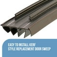 thumbnail image 4 of KS Hardware Kerf Style Replacement Door Bottom with Vinyl Fins 32” Brown, 4 of 7
