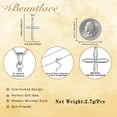 thumbnail image 6 of Beautlace Dainty Cross Necklace for Women,18K White Gold Plated Faith Minimalist Celtic Cross Pendant Christmas Mother's Day Christian Jewelry Gifts for Her Mom Wife, 6 of 11