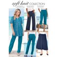 thumbnail image 6 of Roaman's Women's Plus Size Pull-On Wide Leg Soft Knit Pant, 6 of 6