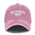 thumbnail image 4 of GDREDA Summer Baseball Caps Vintage Print Washed Cap For Men And Women Adjustable Unisex Baseball Hat，Pink, 4 of 4