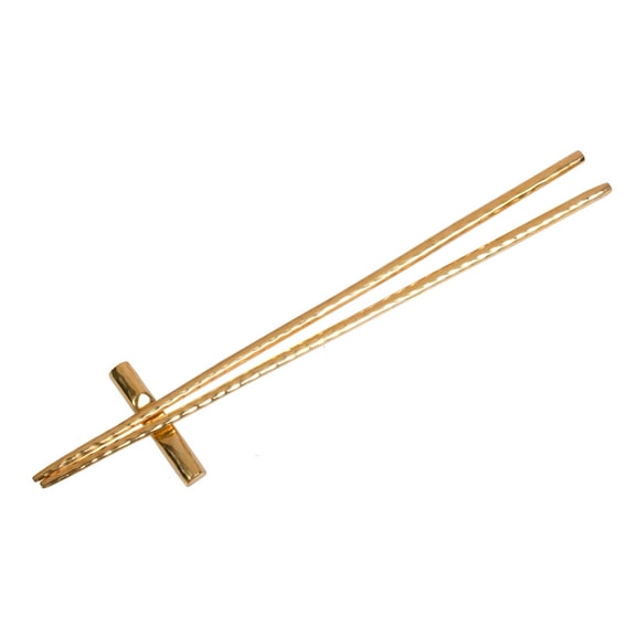 De Kulture Works Pure Brass Chopsticks Tableware, 23.5 Cms Length