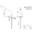 thumbnail image 2 of AB50 3702BN Single-lever pull-out spray kitchen faucet, Brushed Nickel, 2 of 2