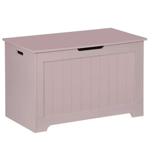 ZOPan Wooden Storage Chest Bench Trunk Wooden Clothes Toy Box Hall Bedroom Pink, Material- P2 MDF