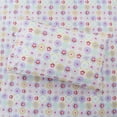 thumbnail image 7 of Spring Floral Bloom Geometric Garden 3 Piece Pink Cotton Toddler Sheet Set, 7 of 7
