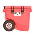 thumbnail image 1 of RovR RollR 45 Quart Wheeled Hard Cooler with Telescopic Handle (CORAL), 1 of 10