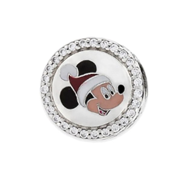 Abalorio de plata de ley 925 de disney, compatible con Pandora, colgante Original de princesa Bella, regalo