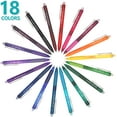 Erasable Gel Pens, 18 Colors Lineon Retractable Erasable Pens Clicker