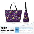 thumbnail image 4 of Sigee Mardi Gras and Donuts Print Extra Large Waterproof Beach Travel Bag with Zipper - Durable and Versatile for Vacation, Gym, and Daily Use, 4 of 7