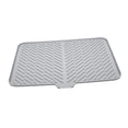 thumbnail image 2 of Alfombrilla para secar platos Almohadilla para secar platos Alfombrilla para escurrir platos Fácil de secar Utensilio resistente Gris, 2 of 9