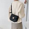 thumbnail image 5 of Nuevo bolso semicircular rombal, bandolera de un hombro a la moda, bolso de pu con cadena simple, 5 of 5