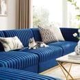 thumbnail image 4 of Modway Sanguine Channel Tufted Performance Velvet 5-Piece Modular Sectional Sofa, Multiple Colors, 4 of 6