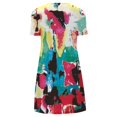 thumbnail image 4 of PIMOXV Robes d'Été pour Femmes 2023 Décontractées à Fleurs Croisées Épaules Dénudées Col Rond Manches Courtes avec Poches Robe Mini Longues Robes de Maternité, 4 of 7