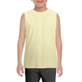 thumbnail image 2 of TIREOW Boys Athletic Tank Tops Solid Color Sleeveless Crew Neck Vest Summer Lightweight Stylish Breathable Workout Shirts, 2 of 7