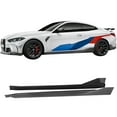 thumbnail image 2 of Ikon Motorsports Side Skirts Compatible With 2021-2025 BMW G82 G83 M4 MP Style Rocker Panels Extension Splitters Carbon Fiber 2PCS, 2 of 9
