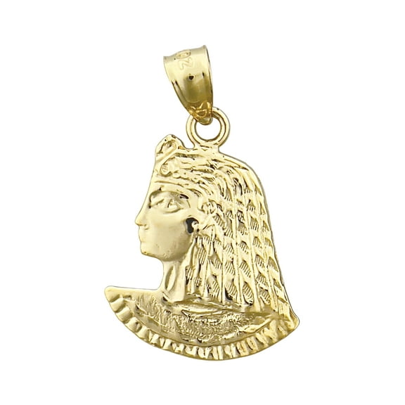 14K Gold Cleopatra Pendant