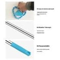 thumbnail image 4 of Wall Mop with Long Handle Triangular Dust Mop for Floor and Ceiling Cleaning with Extendable Pole and Washable Pads, 1 Count, 4 of 12