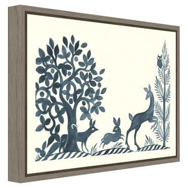 Amanti Art Canvas Art Framed Forest Life VIII