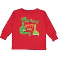 thumbnail image 3 of Inktastic My Nanny Loves Me Grandson Dinosaur Boys Long Sleeve Toddler T-Shirt, 3 of 5