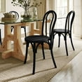thumbnail image 6 of Flash Furniture Commercial Grade Black Thonet Style Solid Wood Stackable Dining Chair - Set of 2, 6 of 13