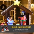 thumbnail image 4 of HOMCOM 6ft Christmas Nativity Bible Arch Inflatable Decor Holiday Decor, 4 of 10