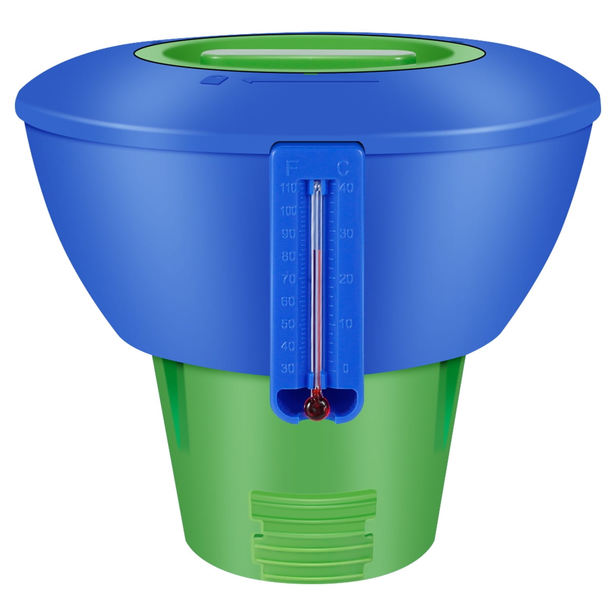 Floating Chlorine Dispenser Pools Chemical Dispenser with Thermometer