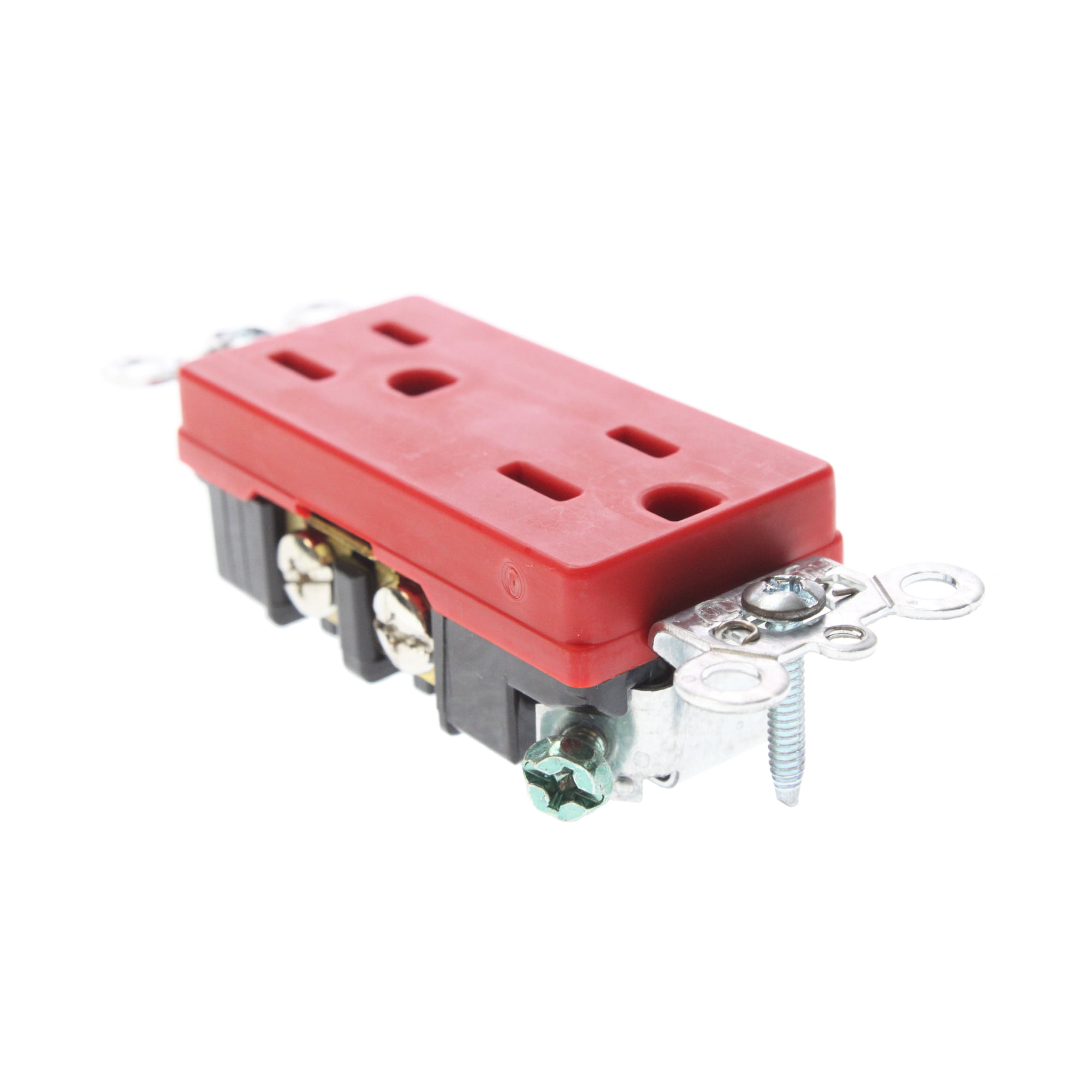 125V Details about   Pass & Seymour PS5262-RED Duplex Receptacle 15A Red 