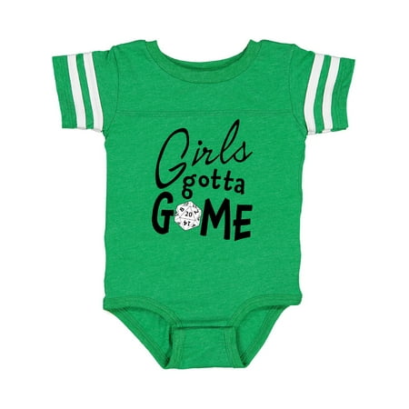 

Inktastic Girls Gotta Game- twenty sider Gift Baby Girl Bodysuit