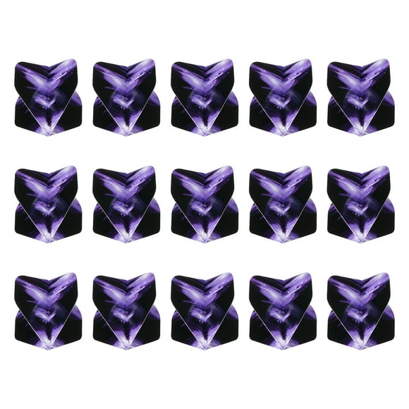 Uxcell Standard Dart Flights, 30 Pack Flights Storm Pattern, Purple