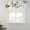 Blue, variant on Blue Bird Floral Tie Up Valance Curtains for Windows, Kitchen Curtains Window Treatments, Country Tree Branches Flowers Animal Short Window Shades Valances for Bedroom Bathroom Cafe 54"x18"