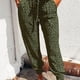 thumbnail image 5 of Pantalones deportivos holgados con cintura elástica, cordón ajustable y bolsillos para mujer, 5 of 5
